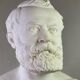 White marble statue bust signed Cassano