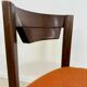 Set of 6 Girsberger Scandinavian style chairs from the 70s, vintage, solid wood, original fabric