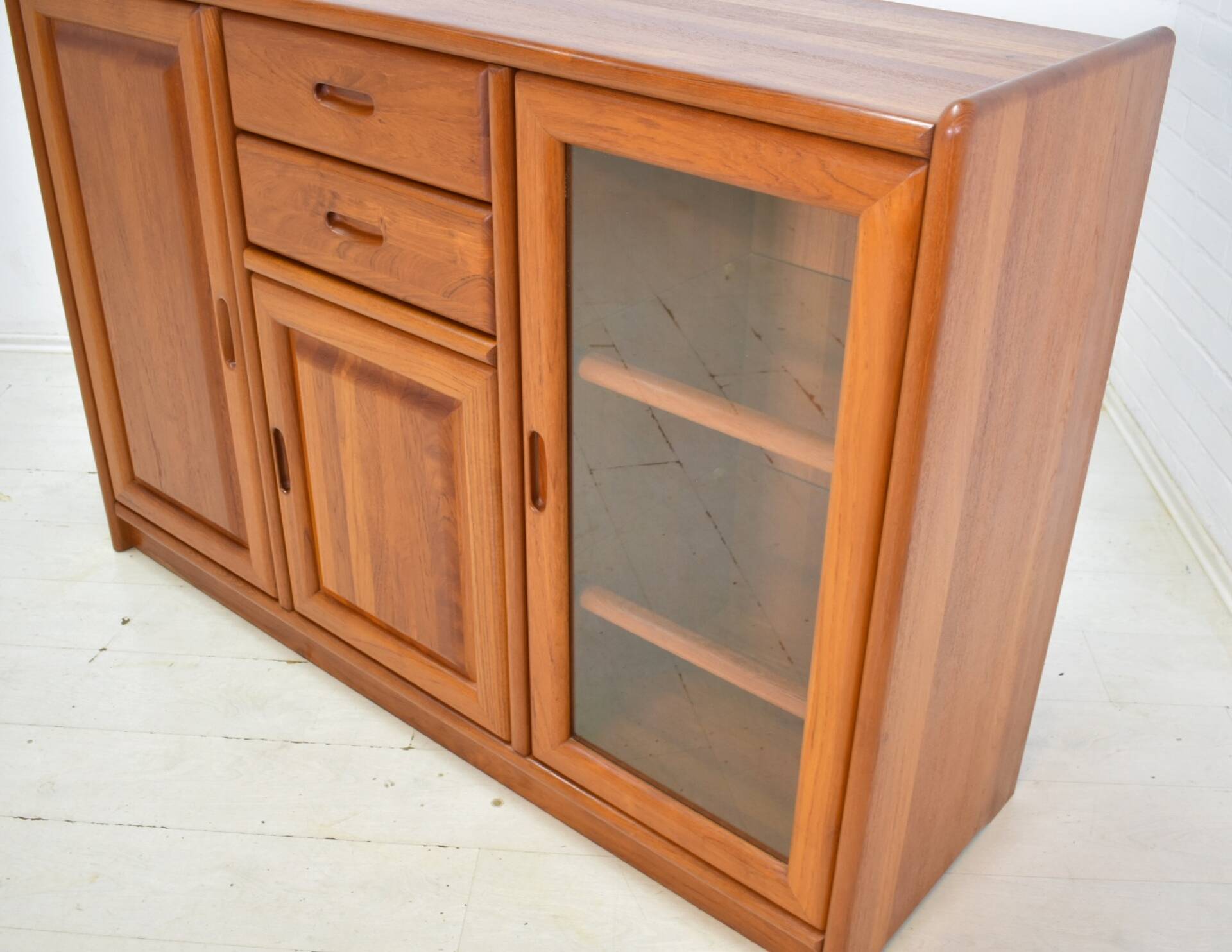 Sideboard by Dyrlund 1970s skandinavian solid Teak Danish