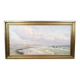 Peinture à l'huile sur toile - Paysage côtier - Alfred Theodor Olsen - Vers 1900