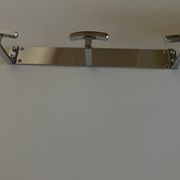 patère de salle de bain chrome art déco 1950