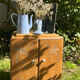 Two-door wooden bedside table