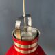 Suspension « Bucket » rouge Space Age par Ateljé Lyktan