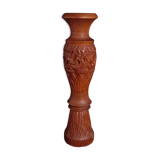 Exotic vase in carved wood