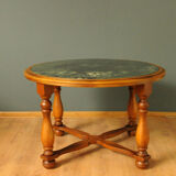 Table basse scandinave avec plateau en marbre