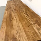 XXL solid walnut table with tapered legs