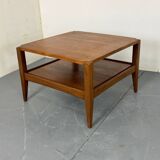 Table basse scandinave danoise en teck et formica, années 1950