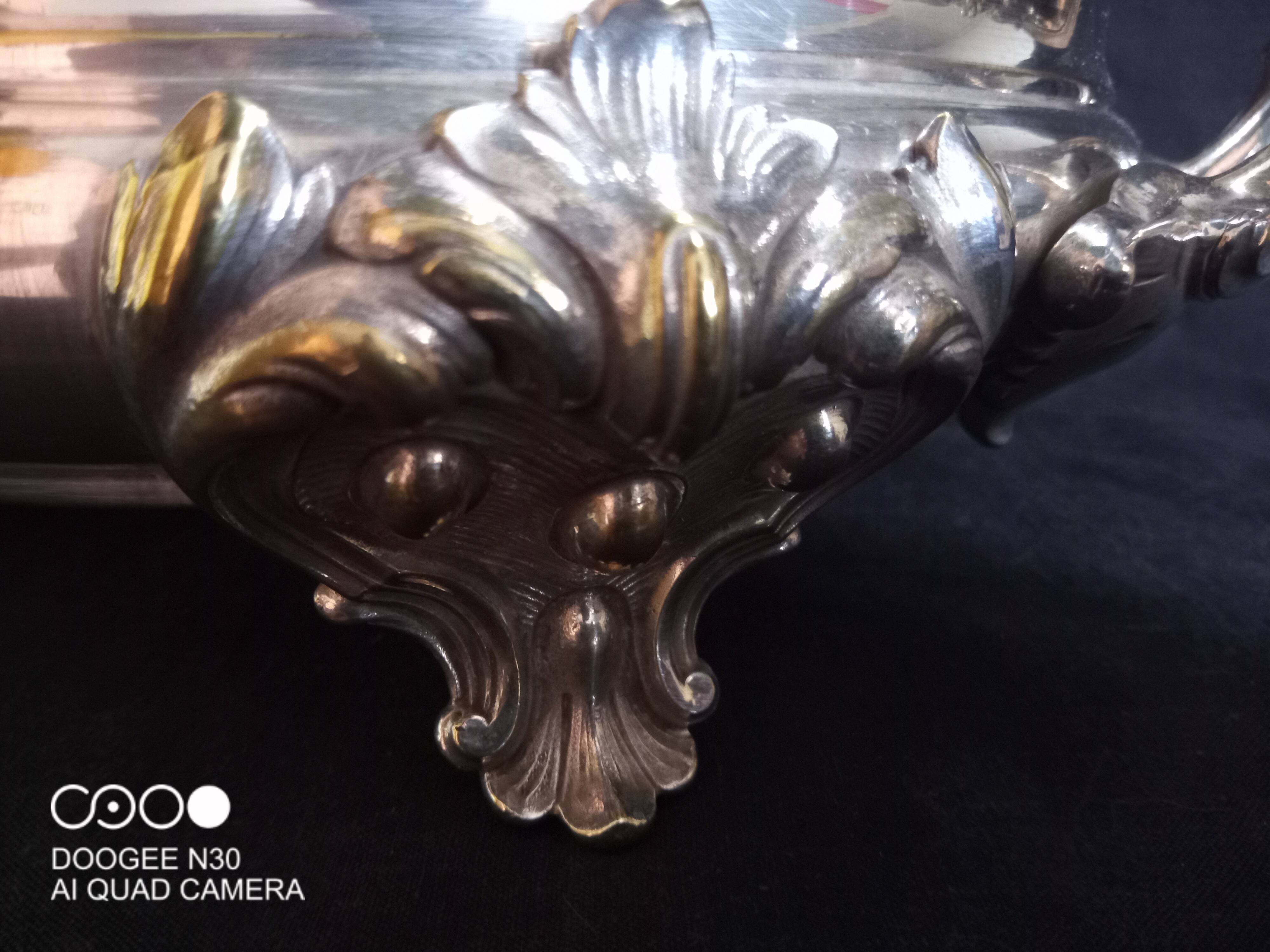 Orfèvrerie Christofle - Dish warmer in silver-plated metal, Louis XV style