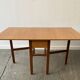 Mid-Century 1960s retro vintage large drop leaf table
