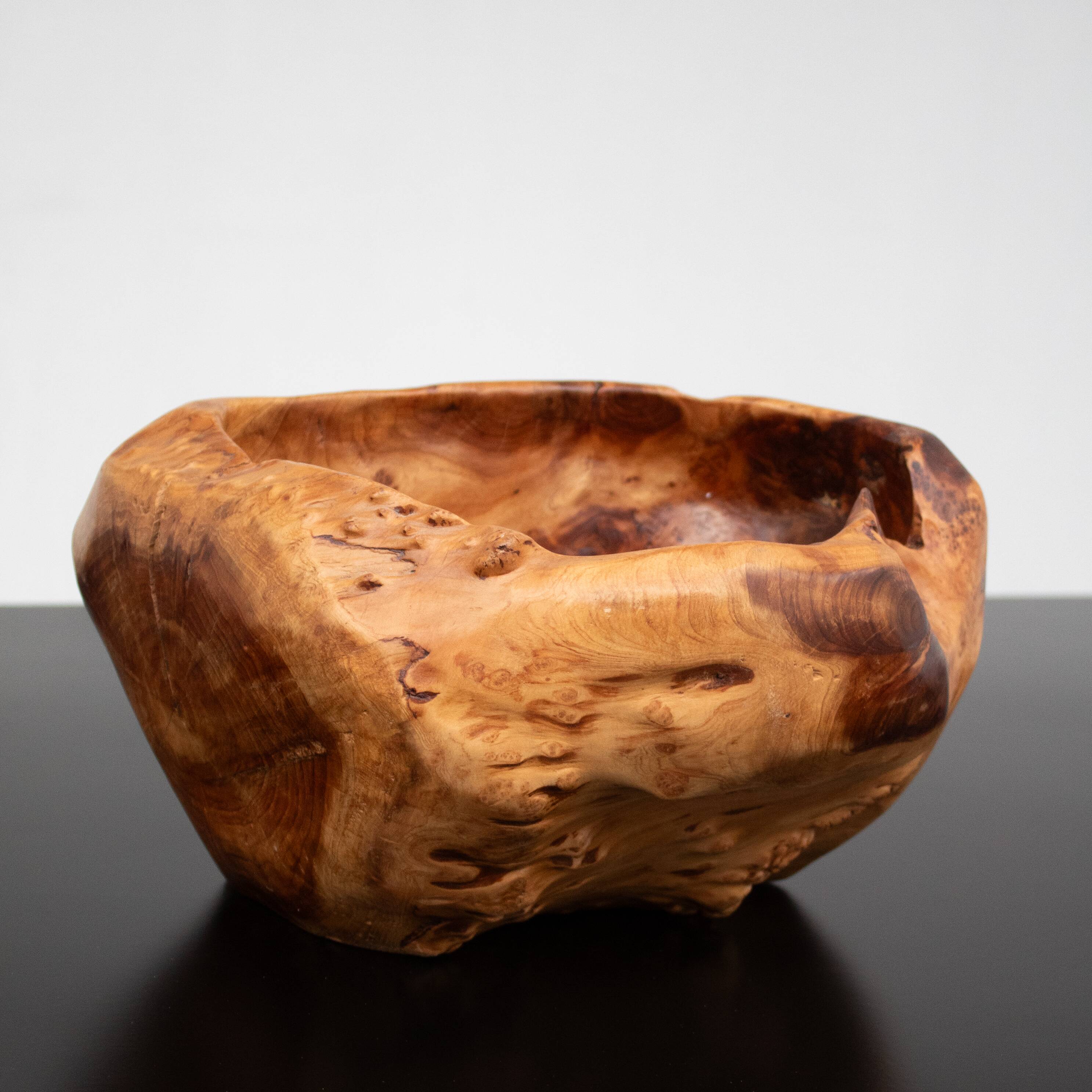 Burl wood bowl