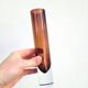 70s style bronze soliflore vase