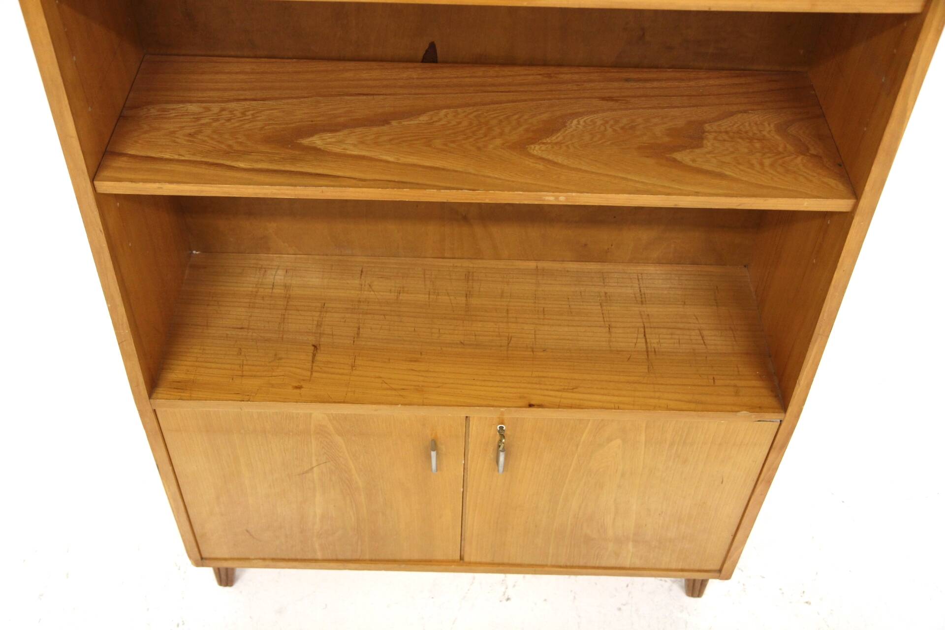 Scandinavian elm bookcase, Sweden, 1960