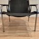 Paire de fauteuils relax inclinable cuir noir design "Hans Eichenberger" 19