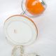 Eyeball floor lamp orange metal has ask ball space age of the 1970s