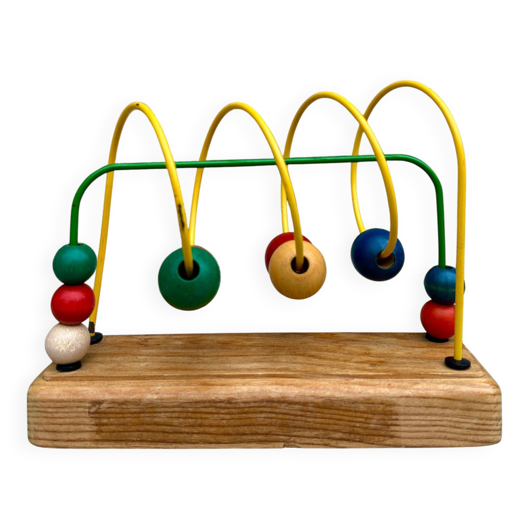Jouet d'éveil boulier en bois multicolore
