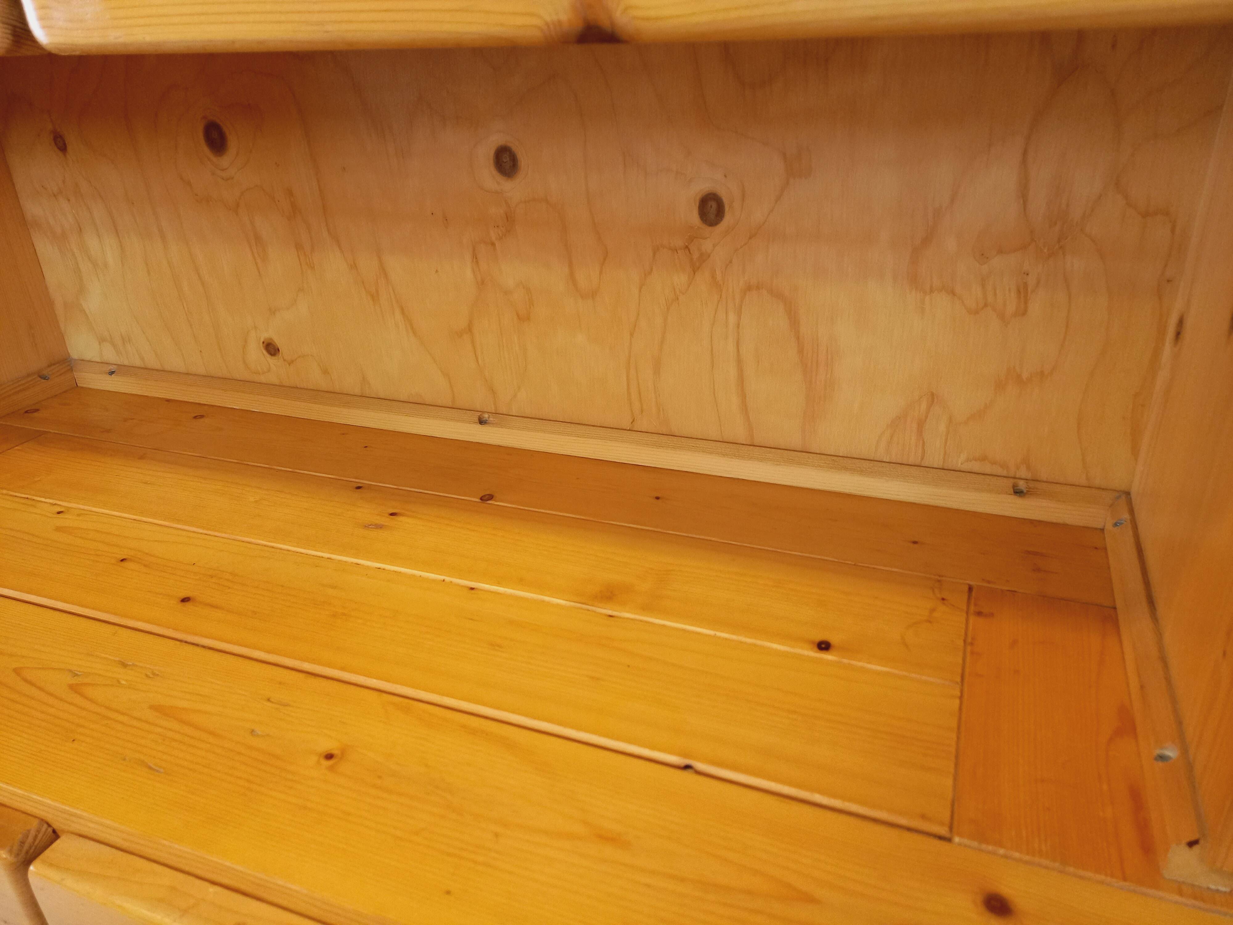 Charlotte Perriand Les Arcs vintage pine storage unit from the 60s 70s