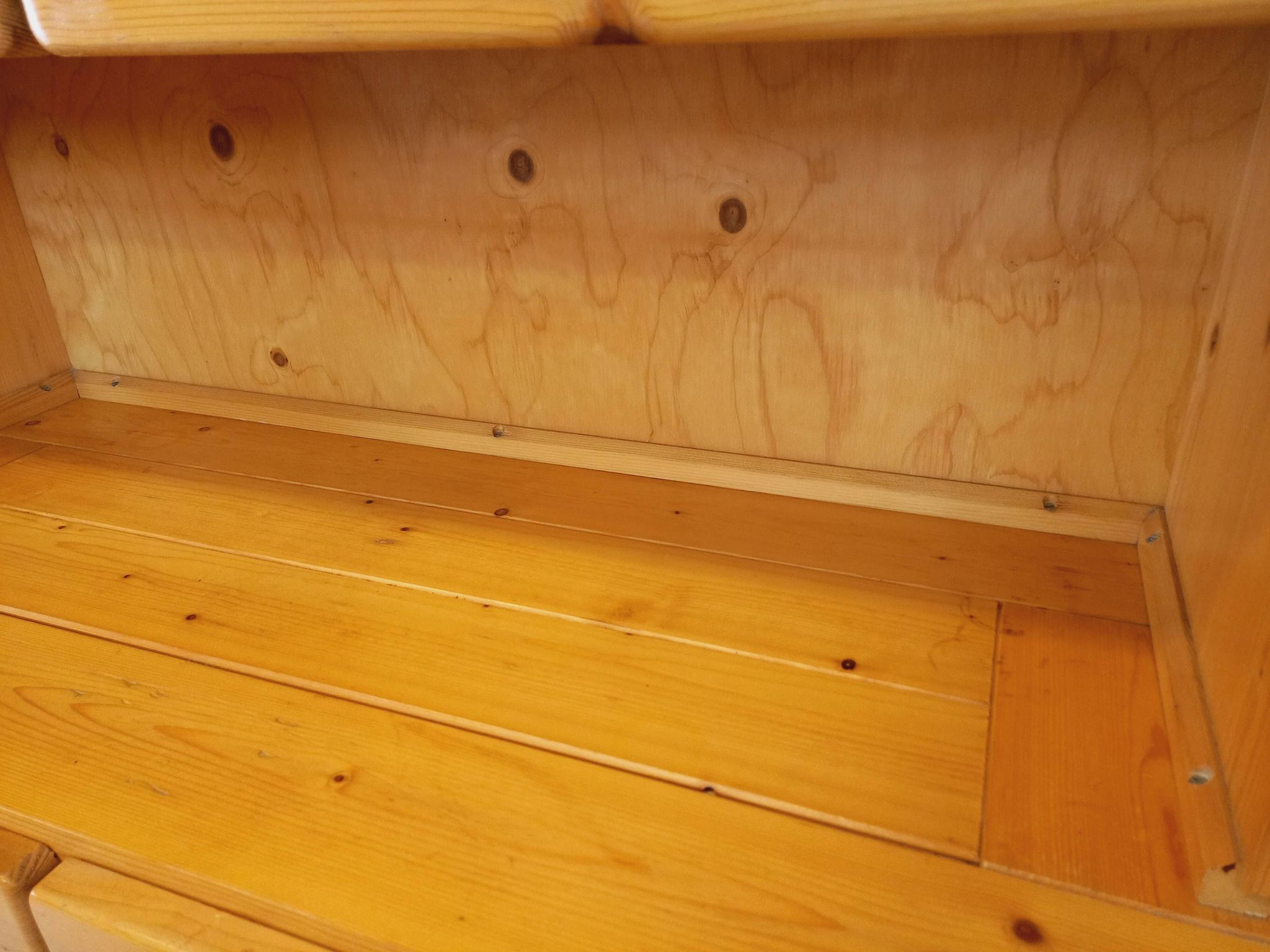 Charlotte Perriand Les Arcs vintage pine storage unit from the 60s 70s