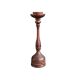 Carved wooden candlestick - 19.5cm