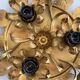 Three-arm flush lamp, brass, Design/One, 1960s, Germany