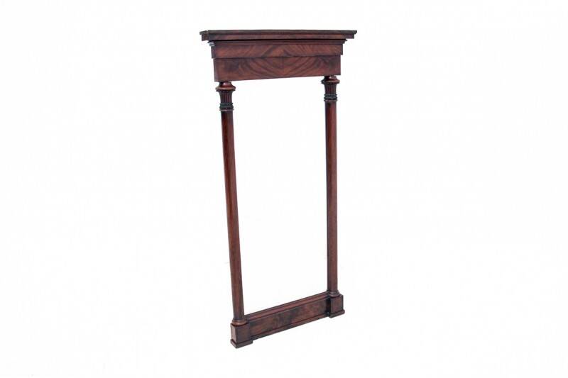 Antique Biedermeier mirror, Northern Europe, circa 1860.