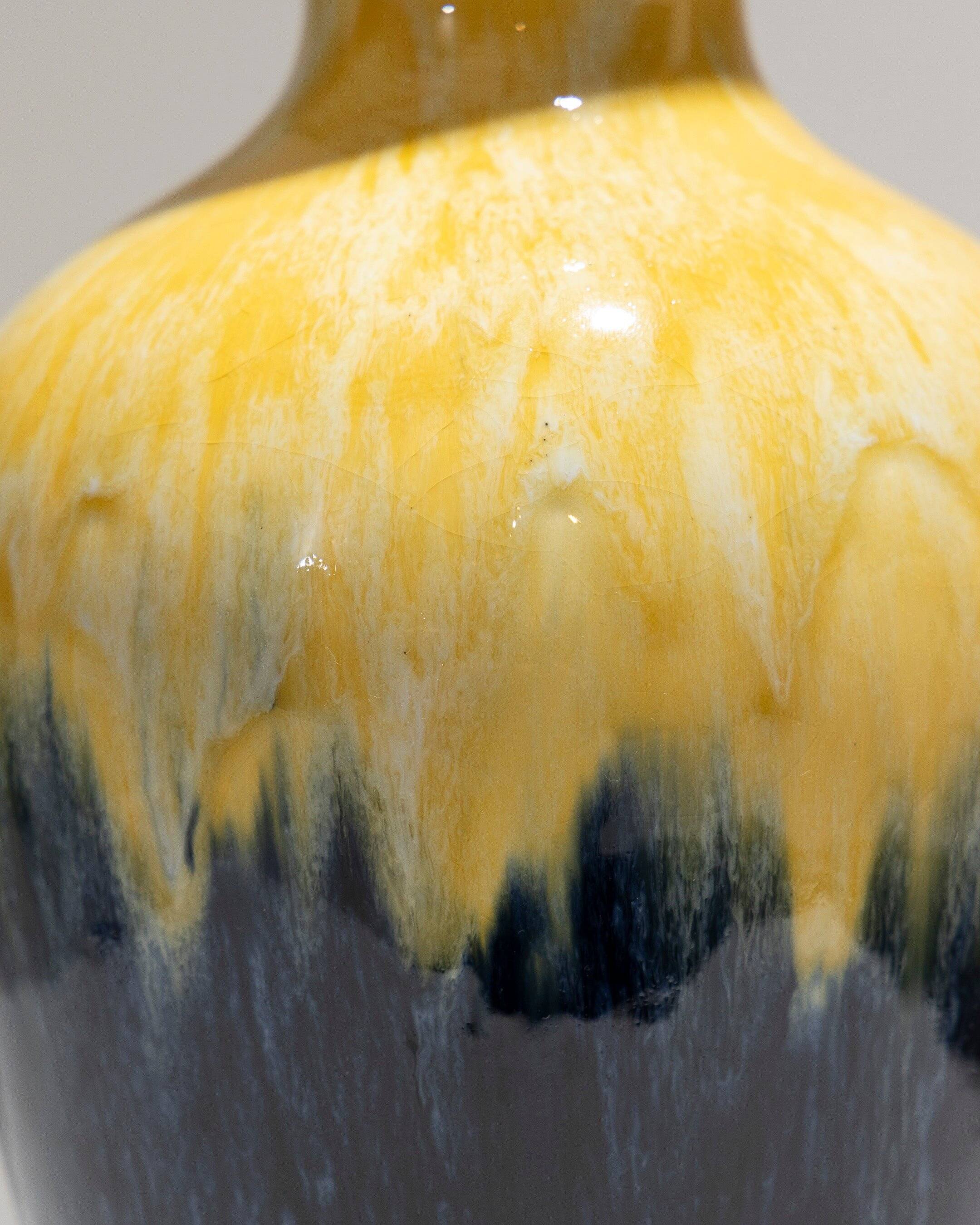 Art Deco earthenware vase, Boch Frères Keramis, 1930s