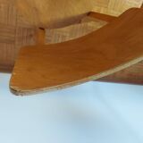 TWO ONE-PIECE VINTAGE WOODEN CHAIRS