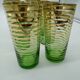 Lot of 8 glasses of fruit juice 50s