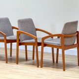 Set of 6 Danish “Knife Chairs” by K.S, 1960s
