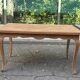 Large Louis XV dining table stripped in solid cherry wood 1970 270cm
