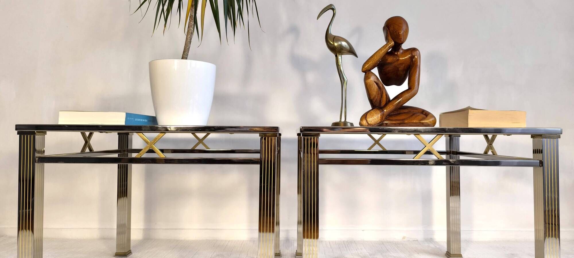 Magnificent pair of orsenigo italy coffee tables from the art deco collezione range