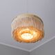 Hans Agne Jakobsson silk and brass fringe pendant circa 1960.