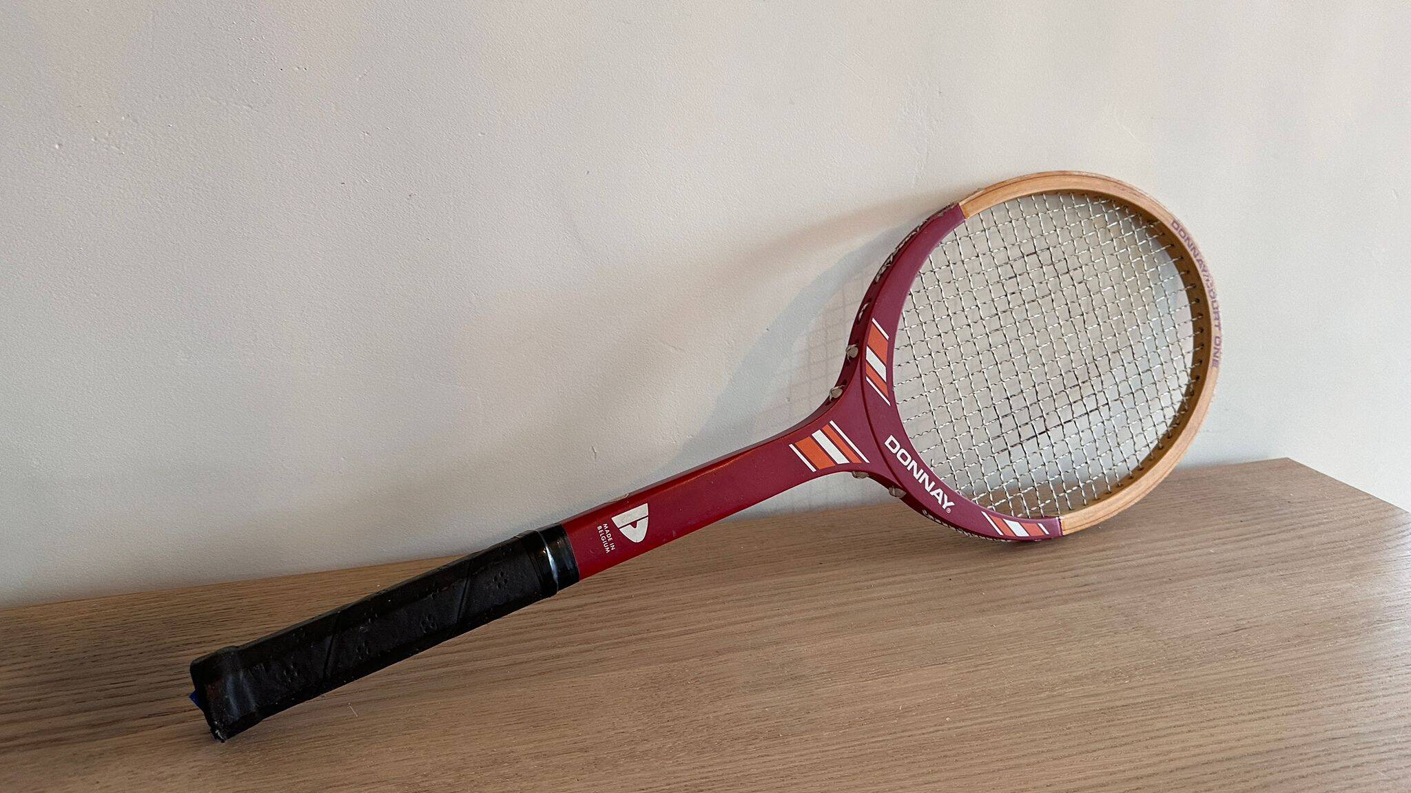 Vintage wooden tennis racket Donnay