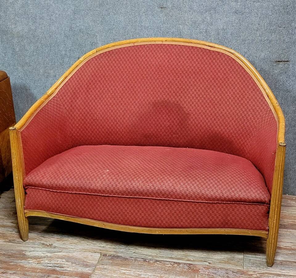 Art Deco period bench by Paul Pollot (1877-1942)