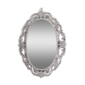 Miroir ovale  patiné style Louis XVI