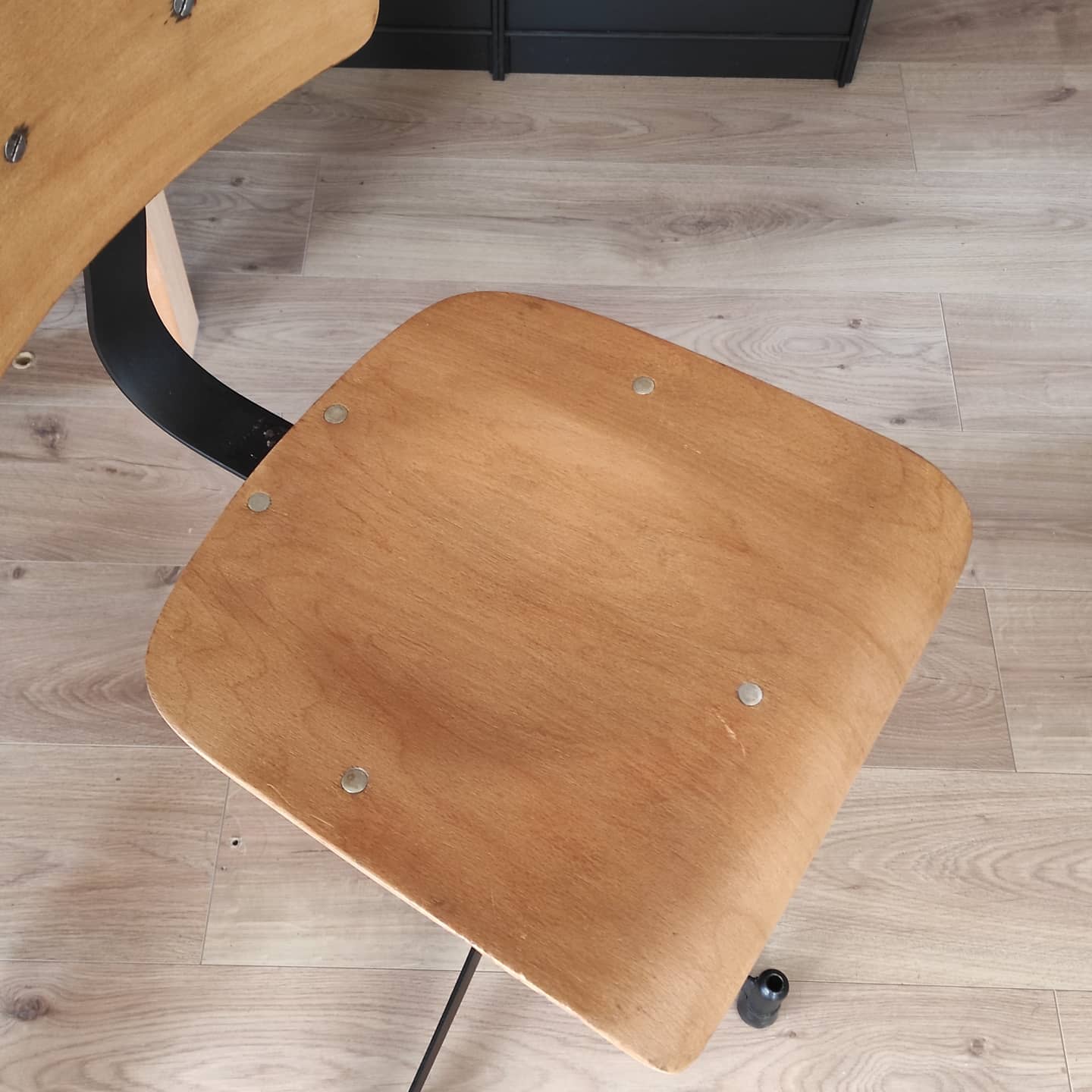 Chaise industrielle d'atelier