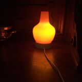60'S vintage orange opaline lamp