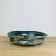 Round blue ceramic dish signed Arol Norway
