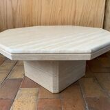 Travertine coffee table