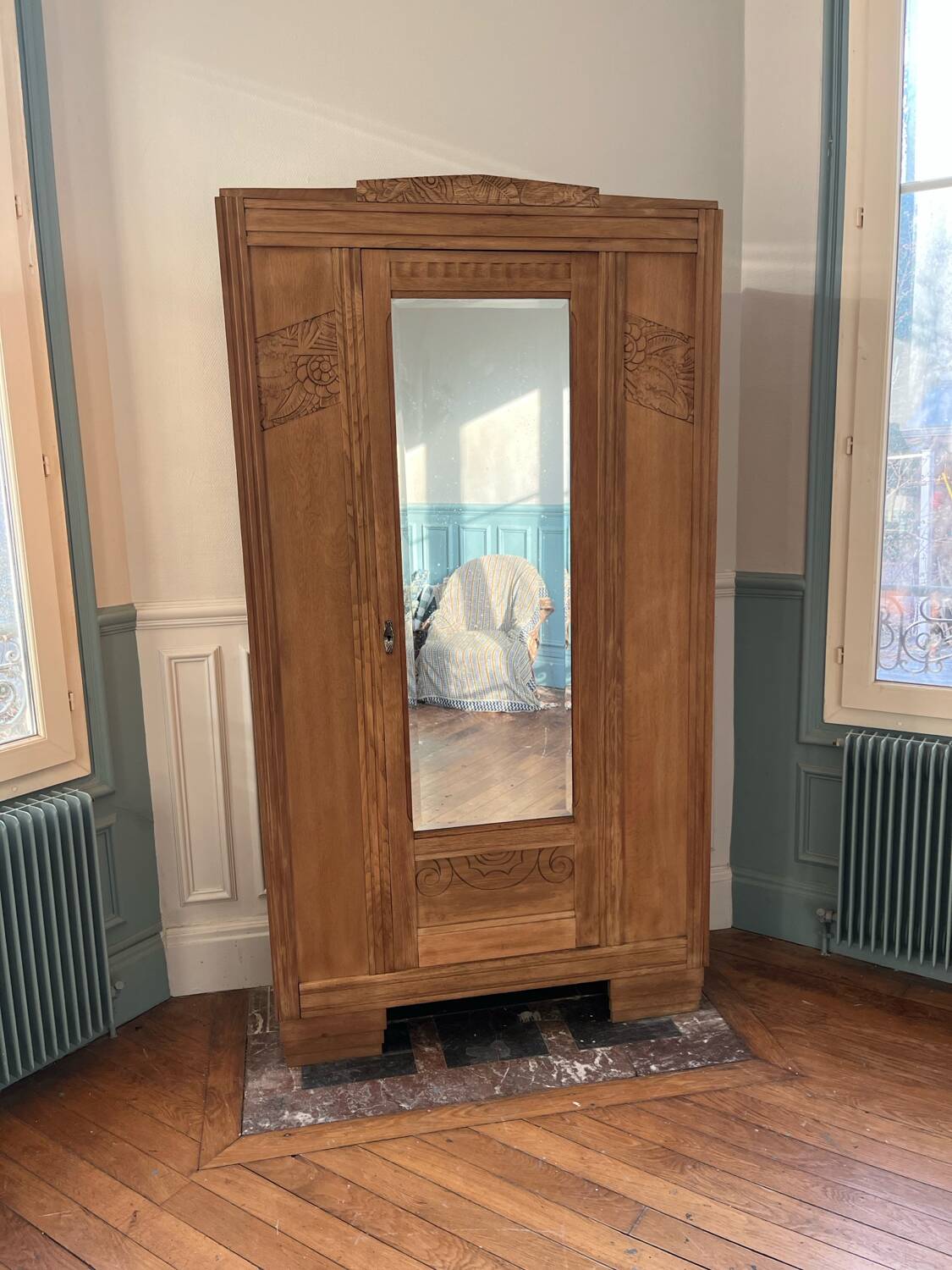 Art Deco mirrored wardrobe