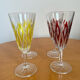 Ensemble de 4 flutes verres à vin anciens