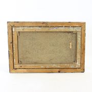 Peinture à l'huile vintage d'une gitane de Zamutov, Tchécoslovaquie, années 1940