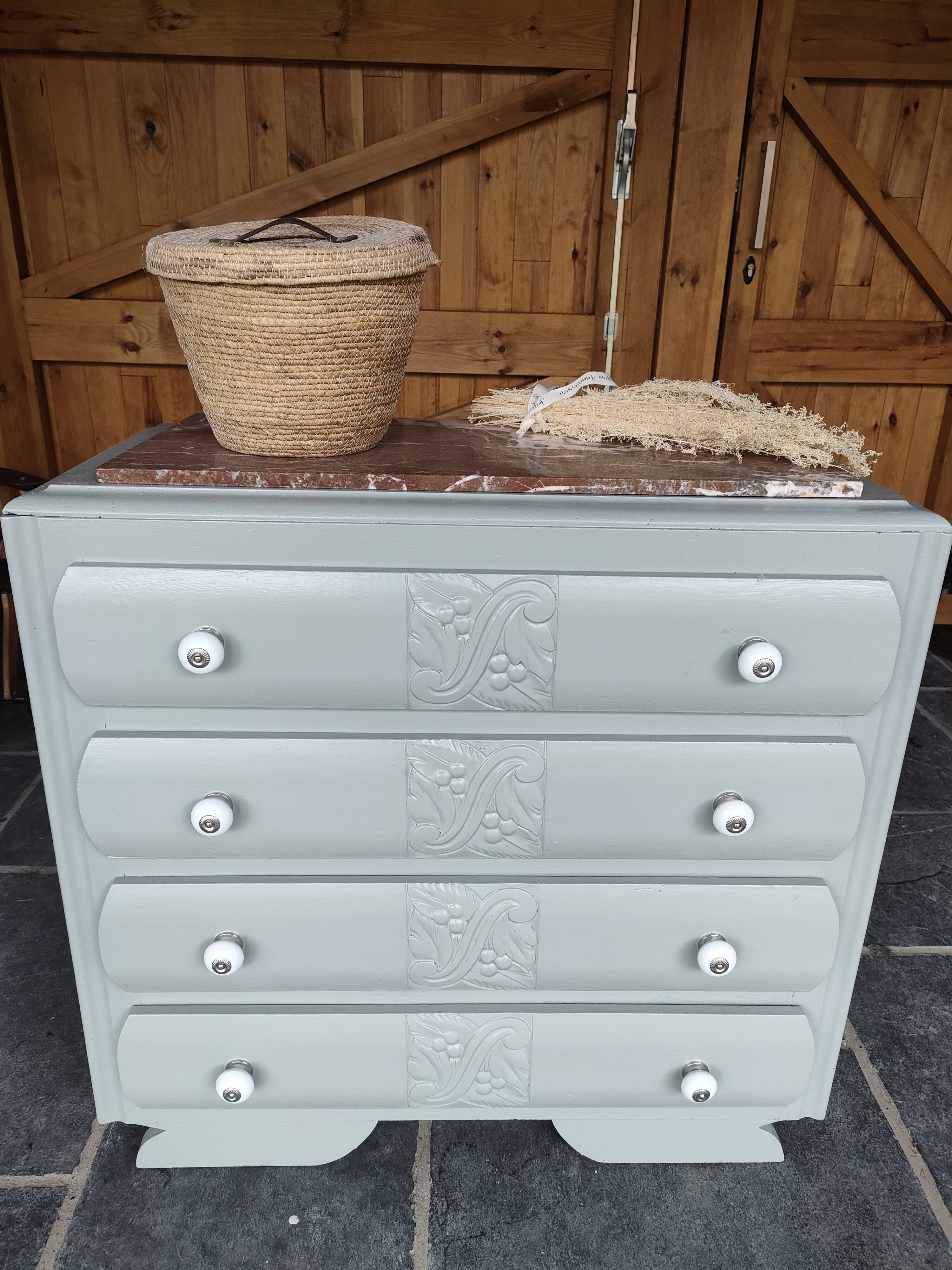 Commode vintage marbre