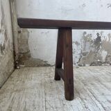 Pair of benches in walnut and solid oak 230 cm