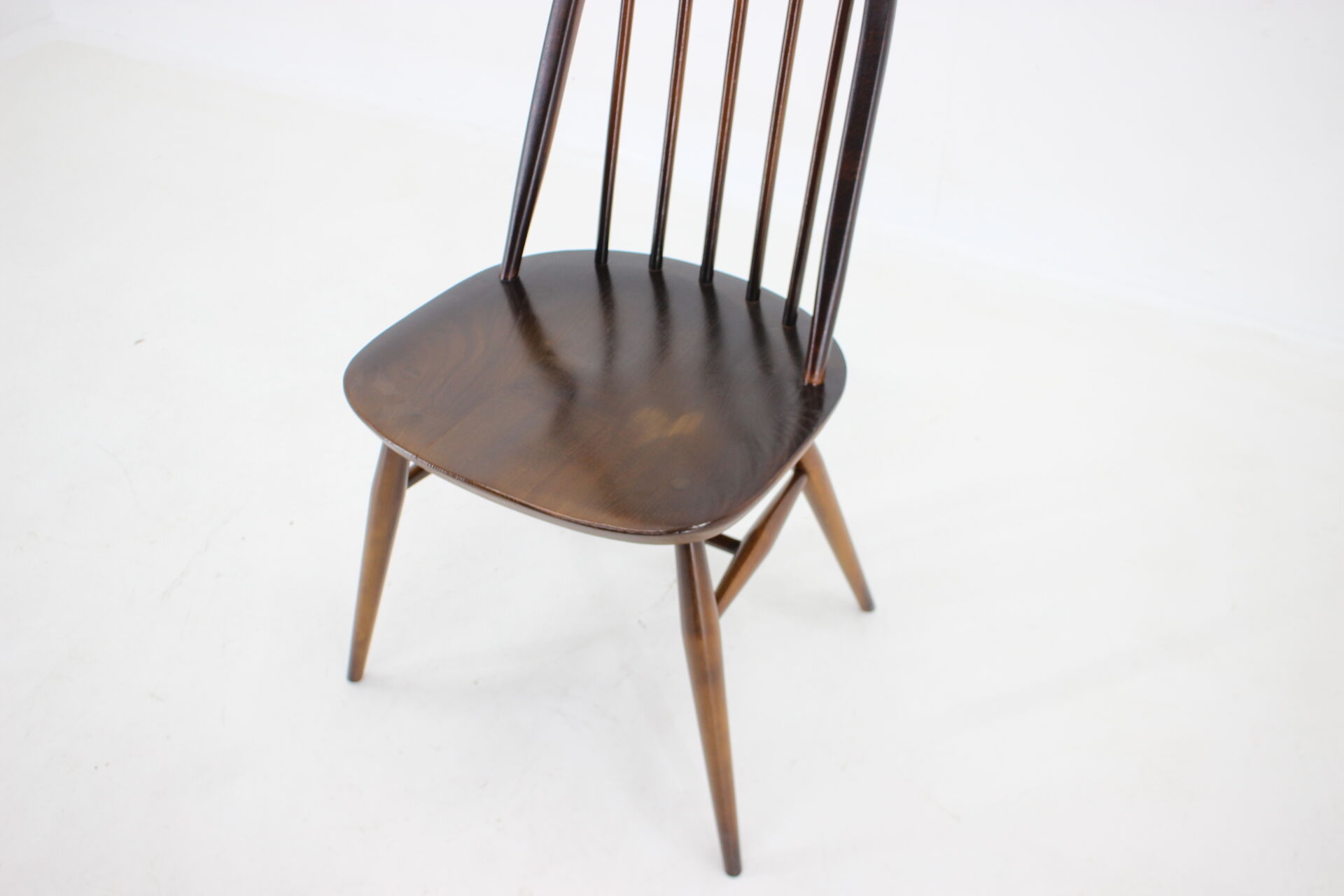 Set of 6 dining windsor chairs by Lucian Ercolani, italy, 1960