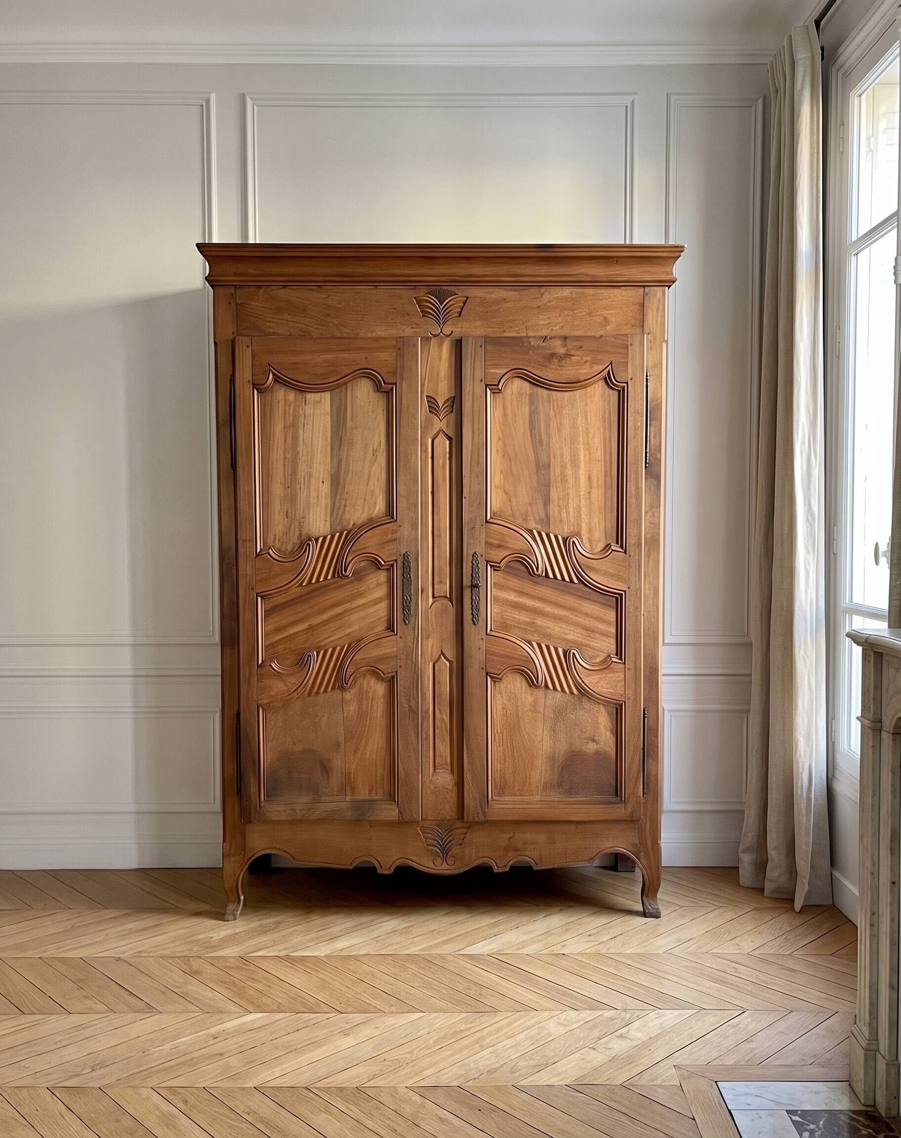 Louis XV walnut wardrobe