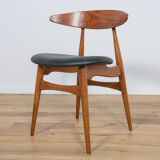 Mid century danish ch33 dining chairs by Hans J. Wegner for Carl Hansen & søn, set of 4