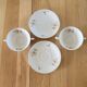 2 large antique cups and their saucers