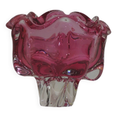Czech Chribska glass ashtray / bowl / pocket emptier / Josef Hospodka