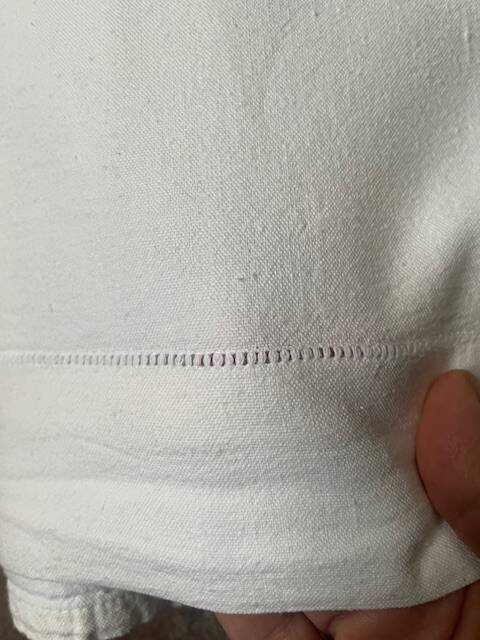 Similar listings: Antique monogrammed RG cotton sheet