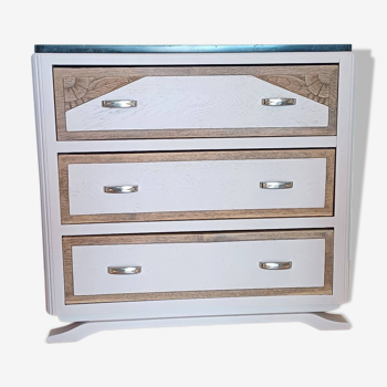 Revamped Art Deco chest of drawers